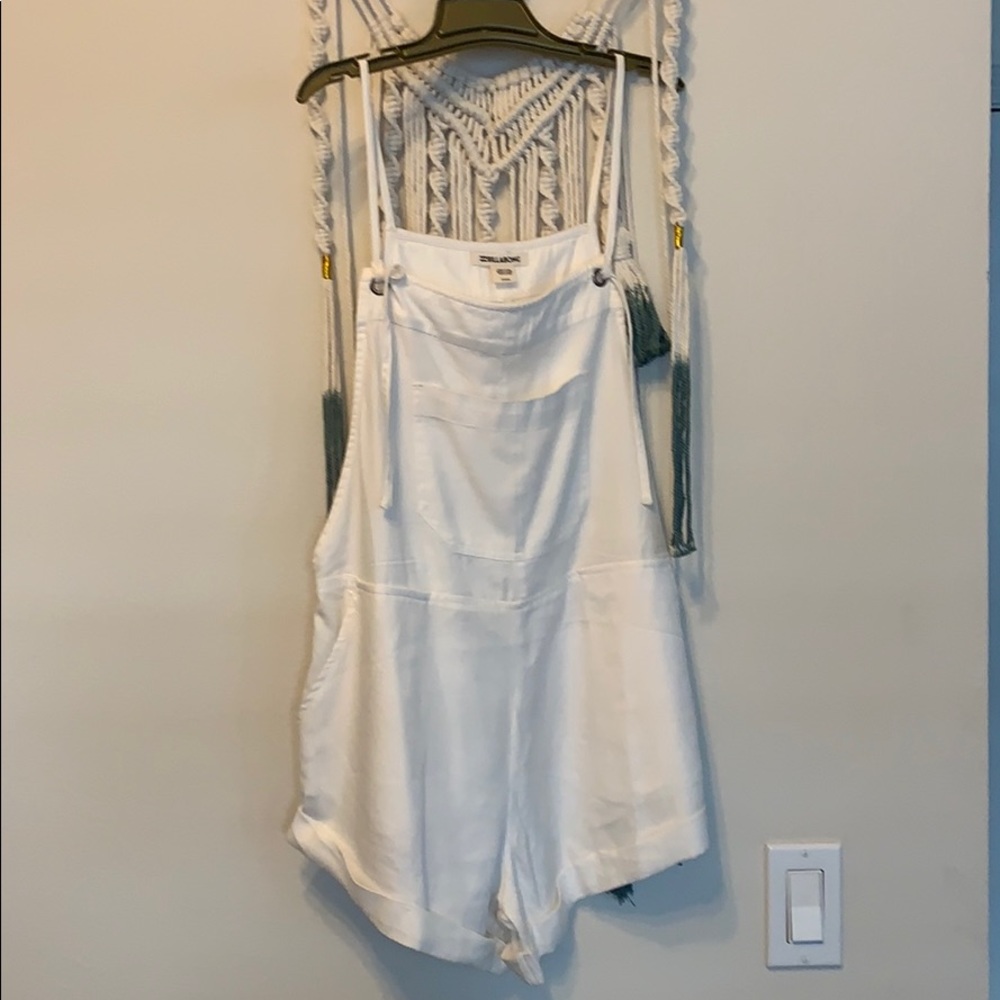 White Billabong Overalls